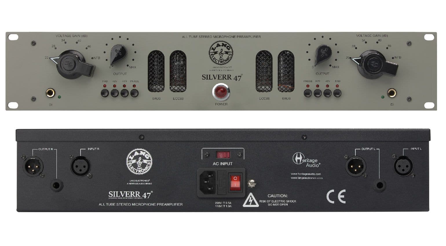 Heritage Audio Introduces the LANG SILVERR 47 Tube-Based Preamp