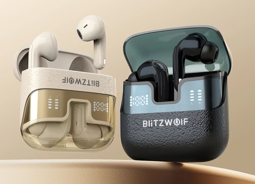 BlitzWolf BW-FYE17 Wireless Earbuds with Dual-Display Charging Case Open for Preorder at EUR 23
