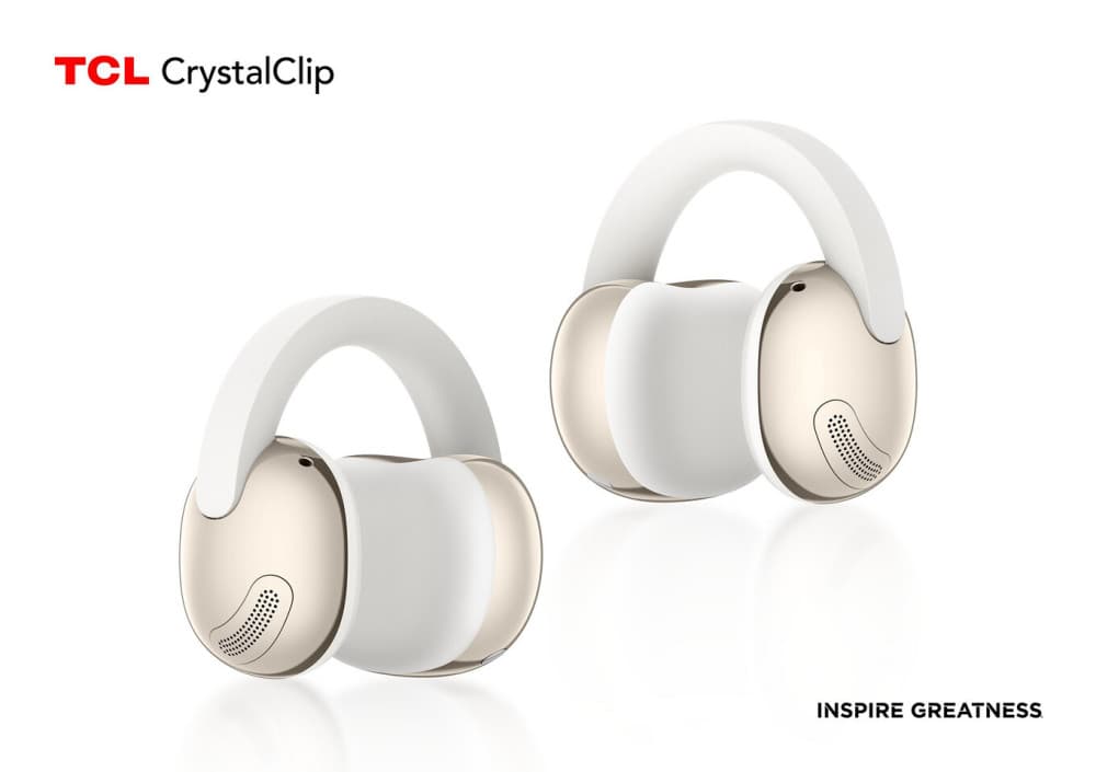 TCL CrystalClip Open-Ear Clip-On Headphones Debut at MWC 2026 with 3D Spatial Audio and 36-Hour Battery Life