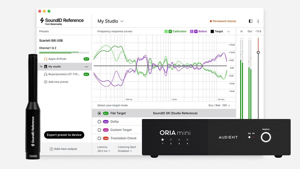 Audient Introduces ORIA Mini: Advanced Room Correction Powered by Sonarworks