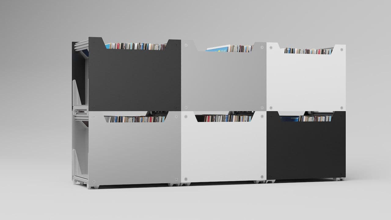 Toneoptic CAN: Modular Storage System for Vinyl Records