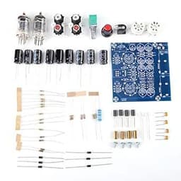 Tube Amplifier Kit, 6J1 Tube Preamplifier Vacuum Tube Amplifier, 2.0 / Stereo Tube Amp Kit with 5.5x2.5 Power