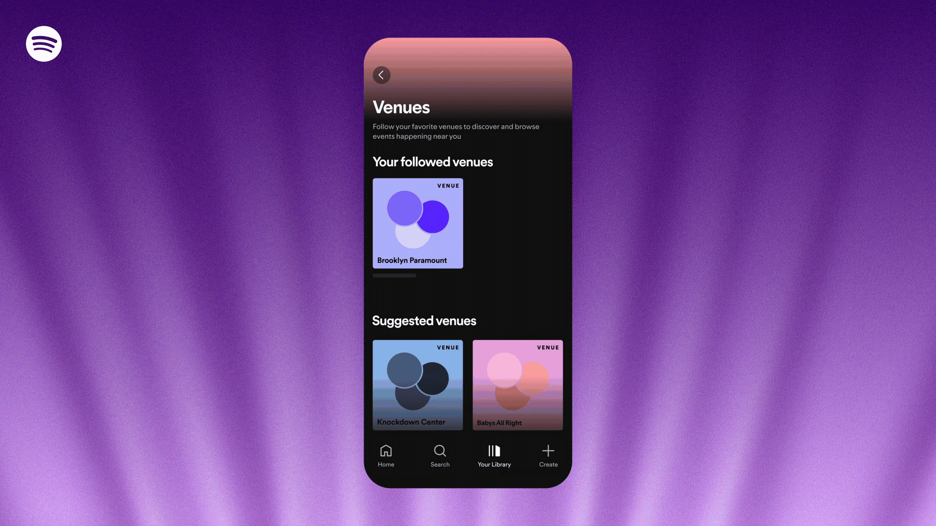 Spotify Introduces Dedicated Feature for Discovering Venue Events