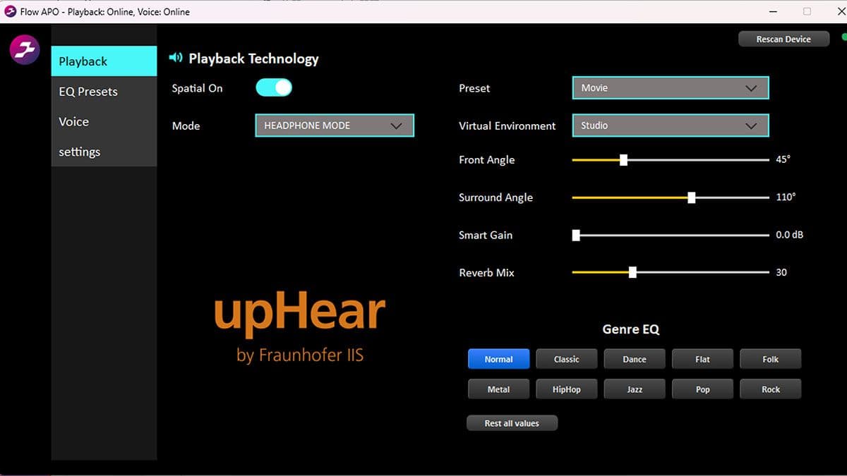 Tymphany and Fraunhofer IIS Integrate upHear Audio Processing with Windows API
