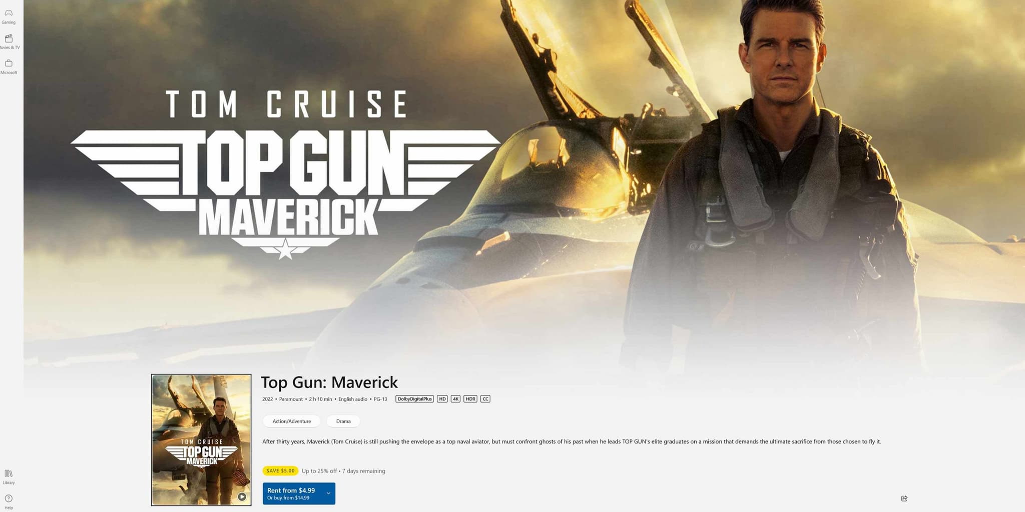 Microsoft Ends Digital Sales and Rentals of Movies and TV Shows on Microsoft Store