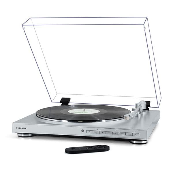 La platine CoolGeek TS-01 introduit la navigation des pistes par télécommande, le Bluetooth 5.3 et un étage phono intégré