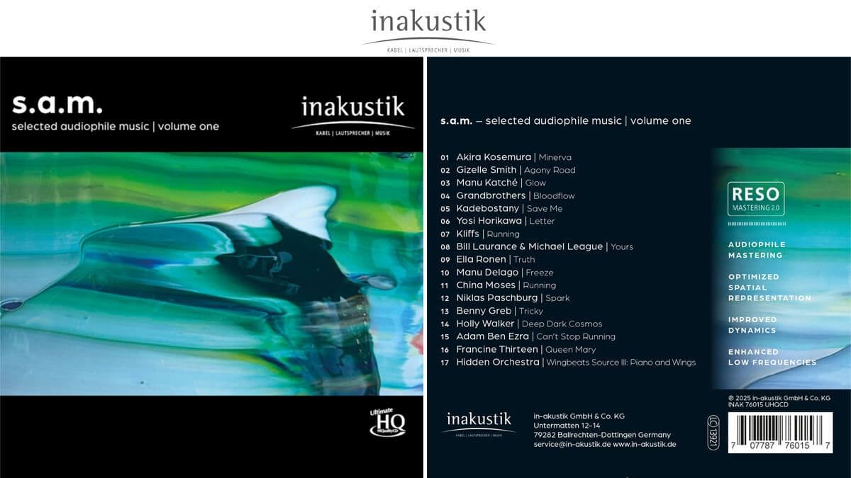 In-akustik unveils the SAM compilation series for discerning audiophiles