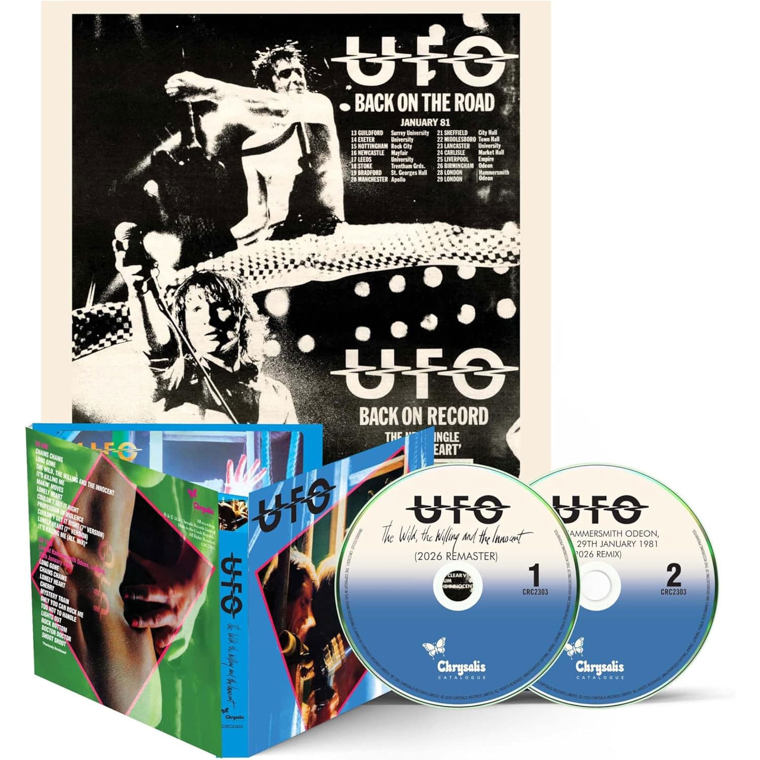 UFO Announce Deluxe 2CD and 3LP Reissue of The Wild, The Willing And The Innocent with 2026 Remaster and Live Hammersmith 1981