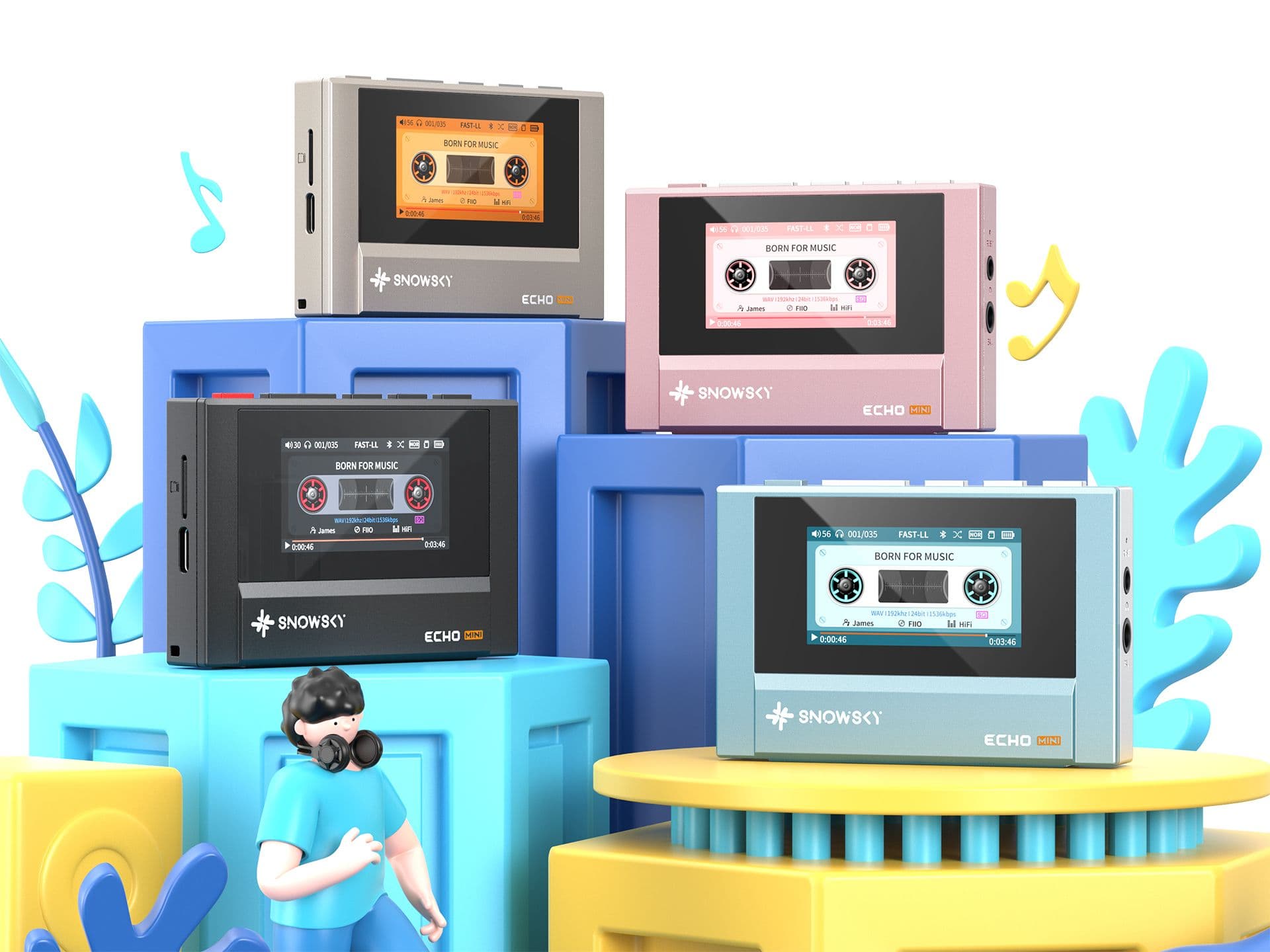 FIIO's Retro-styled DAP 'ECHO MINI' Now Available in Four Colors