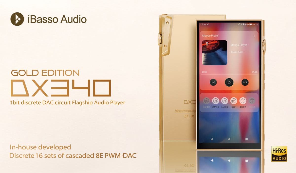 iBasso DX340 Gold Edition: Limited Release of the Flagship DAP with 24K Gold Coating