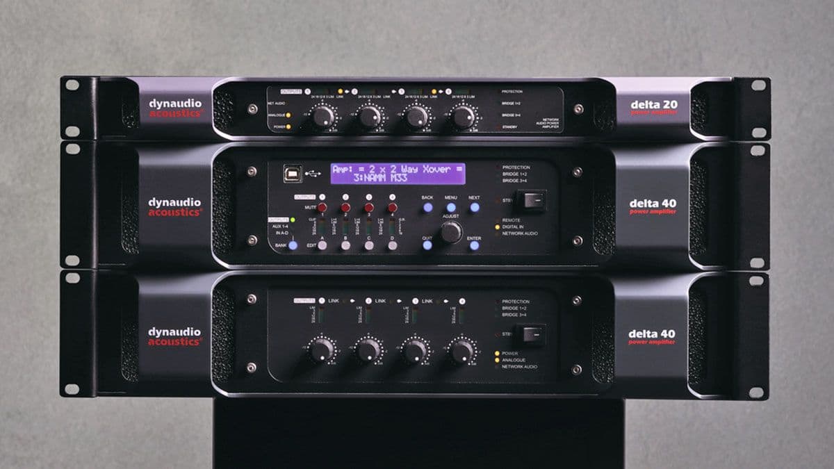Dynaudio Acoustics Introduces Delta Series Studio Amplifiers with MC2 Collaboration