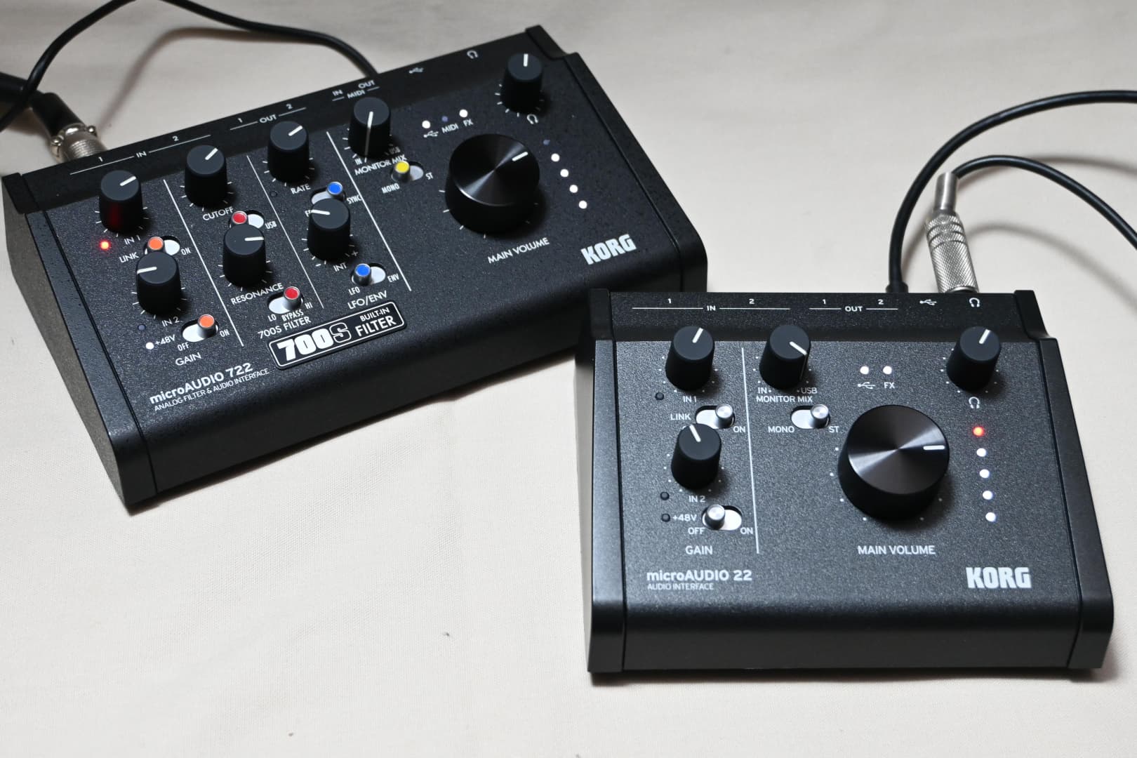 KORG microAUDIO 22 and microAUDIO 722 USB Audio Interfaces Tested, Featuring miniKORG 700S Analog Filter