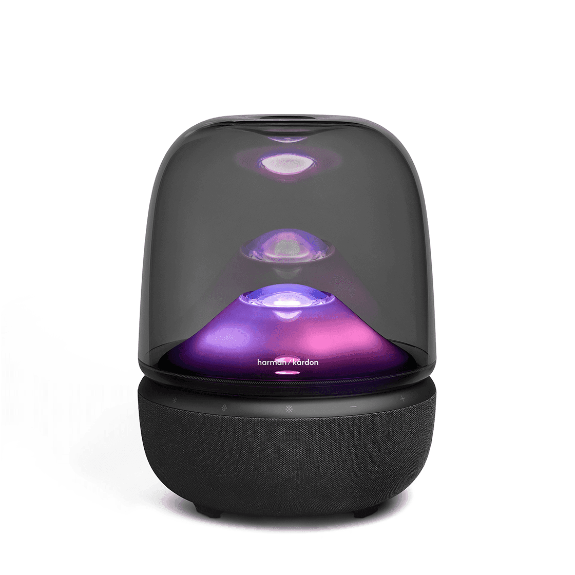 Harman Kardon Introduces Transparent Dome Speaker 'Aura Studio 5' with Projection Light Features