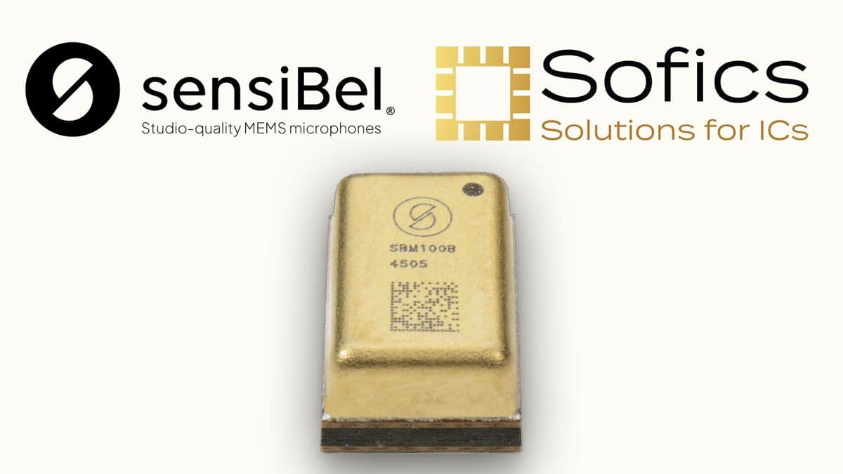sensiBel Licenses Sofics On-Chip ESD Protection to Boost Reliability of SBM100B Optical MEMS Microphones