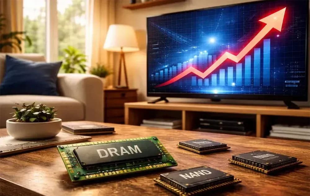 Samsung Predicts TV Price Increase Due to Memory Chip Crisis