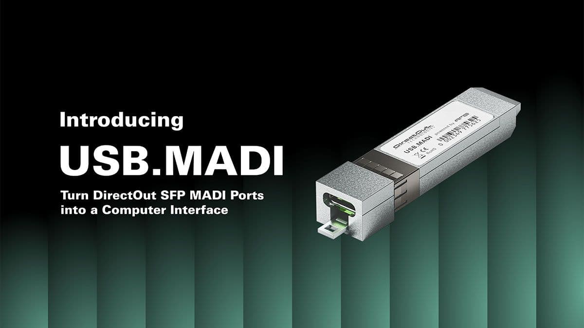 DirectOut Unveils USB.MADI: Compact Multichannel Soundcard Innovation Powered by RME