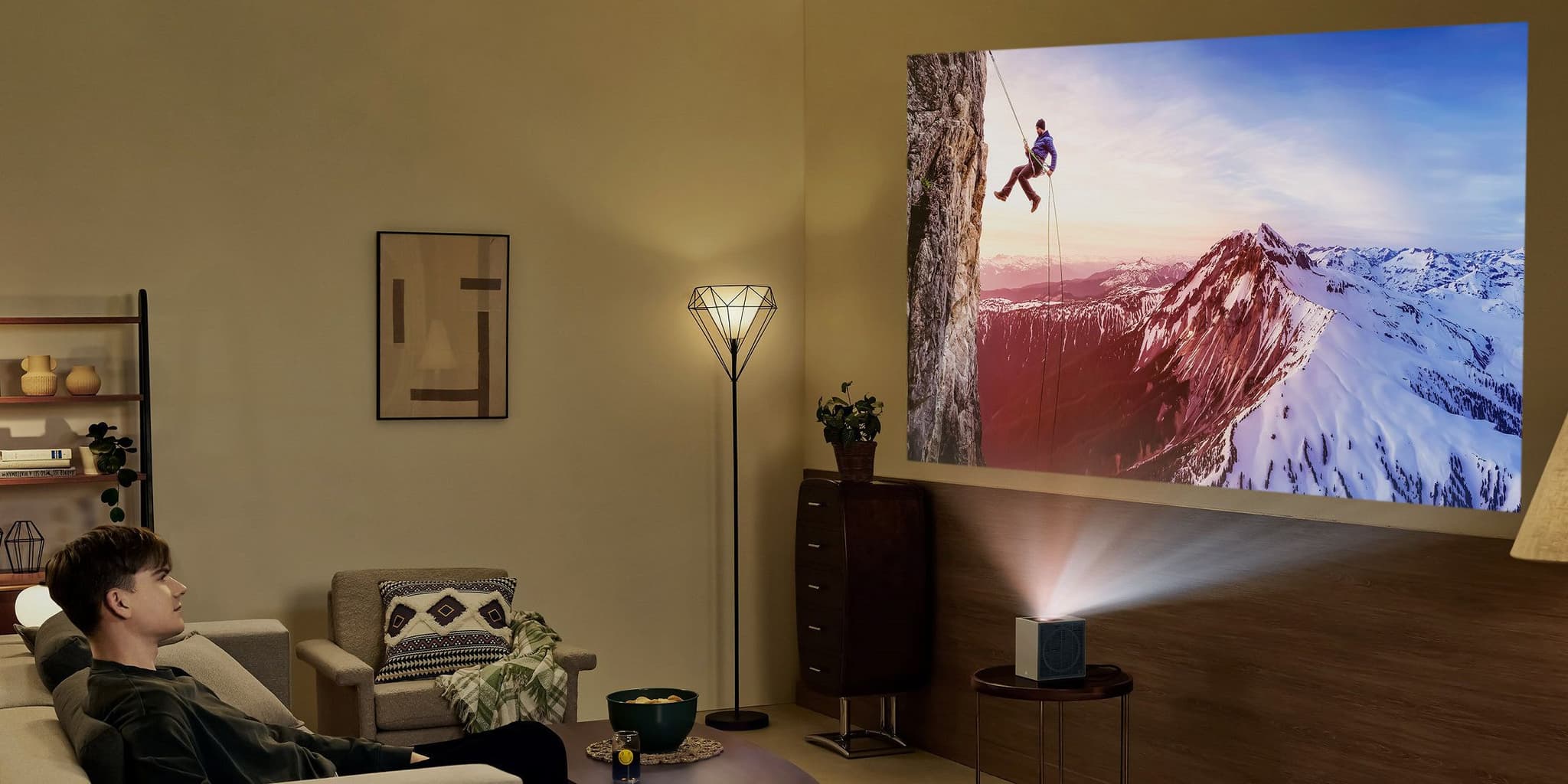 LG Cinebeam S: Compact 4K Ultra-Short-Throw Projector with Dolby Atmos and webOS Streaming
