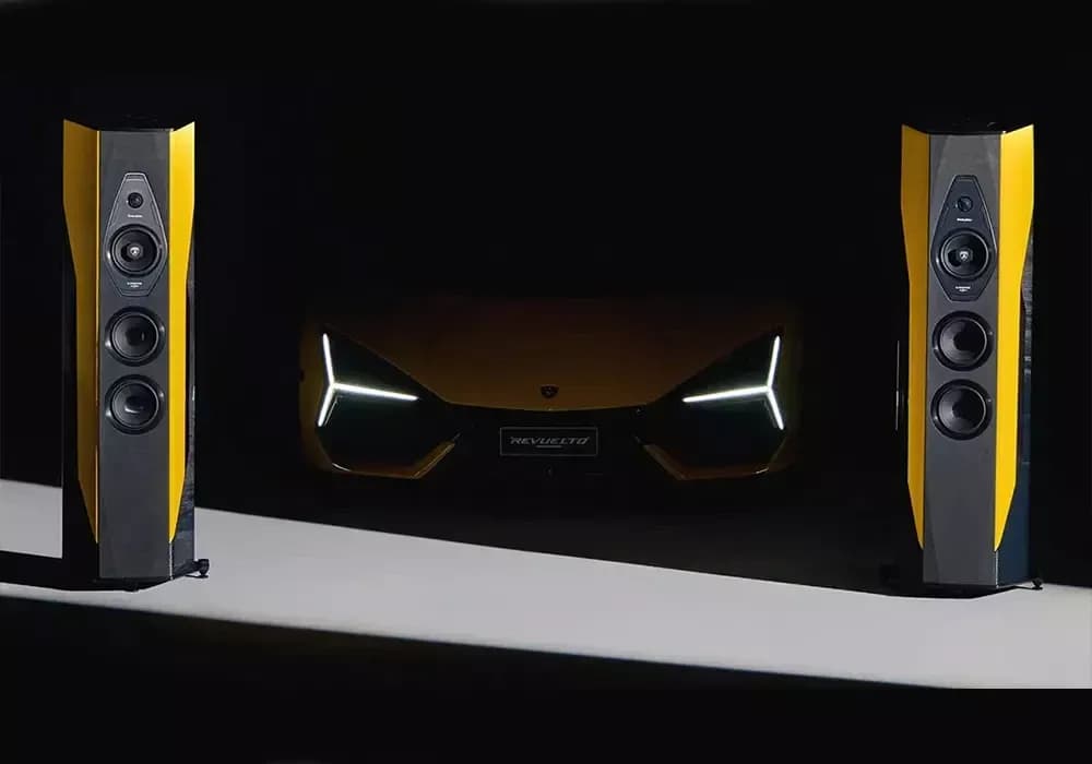 Luxury Speakers Inspired by Lamborghini Countach Finishes
