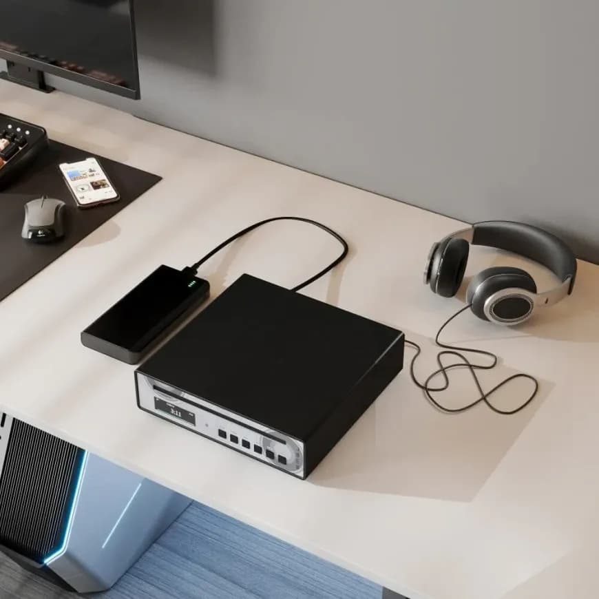 SMSL PL100 Pro - Enhanced CD Player Featuring Dual CS43131 Chips