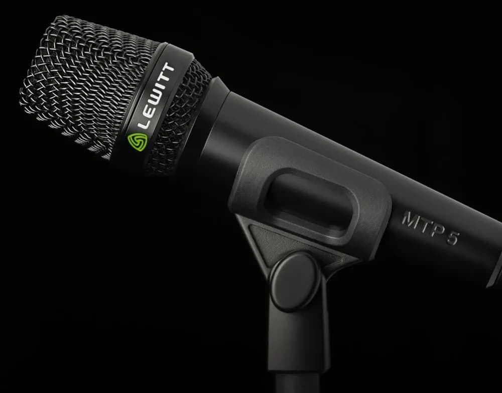 LEWITT MTP 5 and MTP 5 S Cardioid Dynamic Stage Microphones for Vocals and Instruments