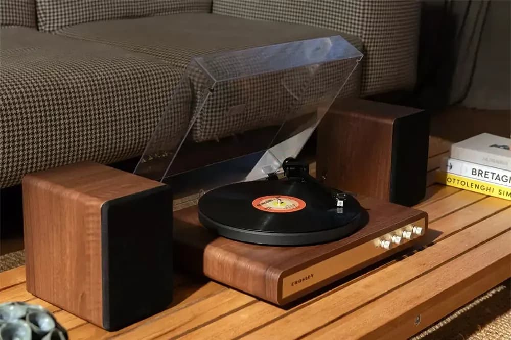 Crosley C65 All-in-One Turntable System with Integrated Speakers