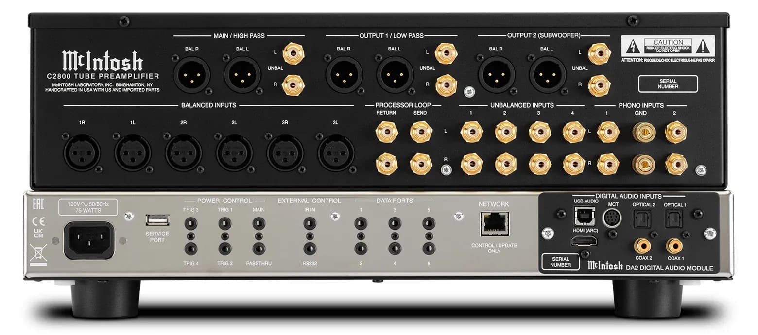 Mcintosh  Presents Next Generation Preamplifiers C2800 Vacuum Tube and C55 Solid State