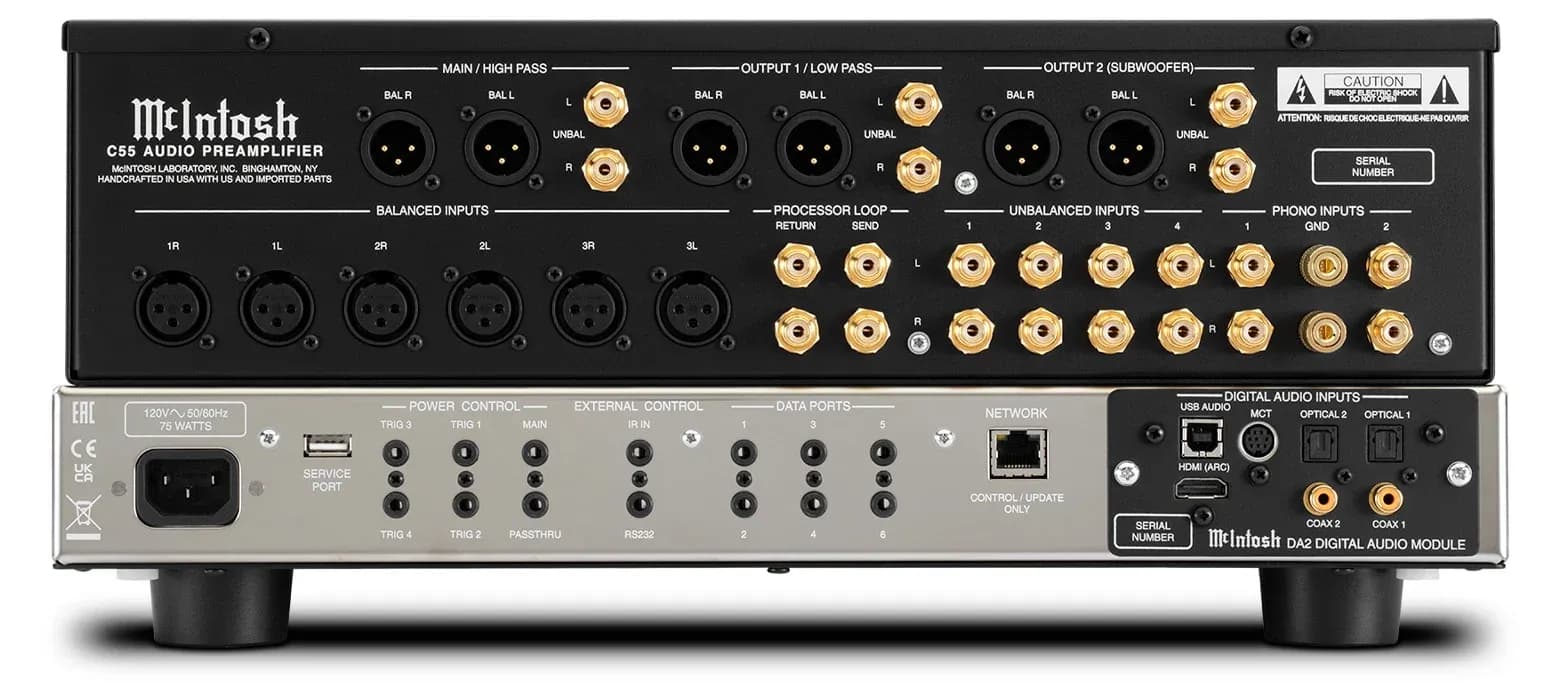 Mcintosh  Presents Next Generation Preamplifiers C2800 Vacuum Tube and C55 Solid State