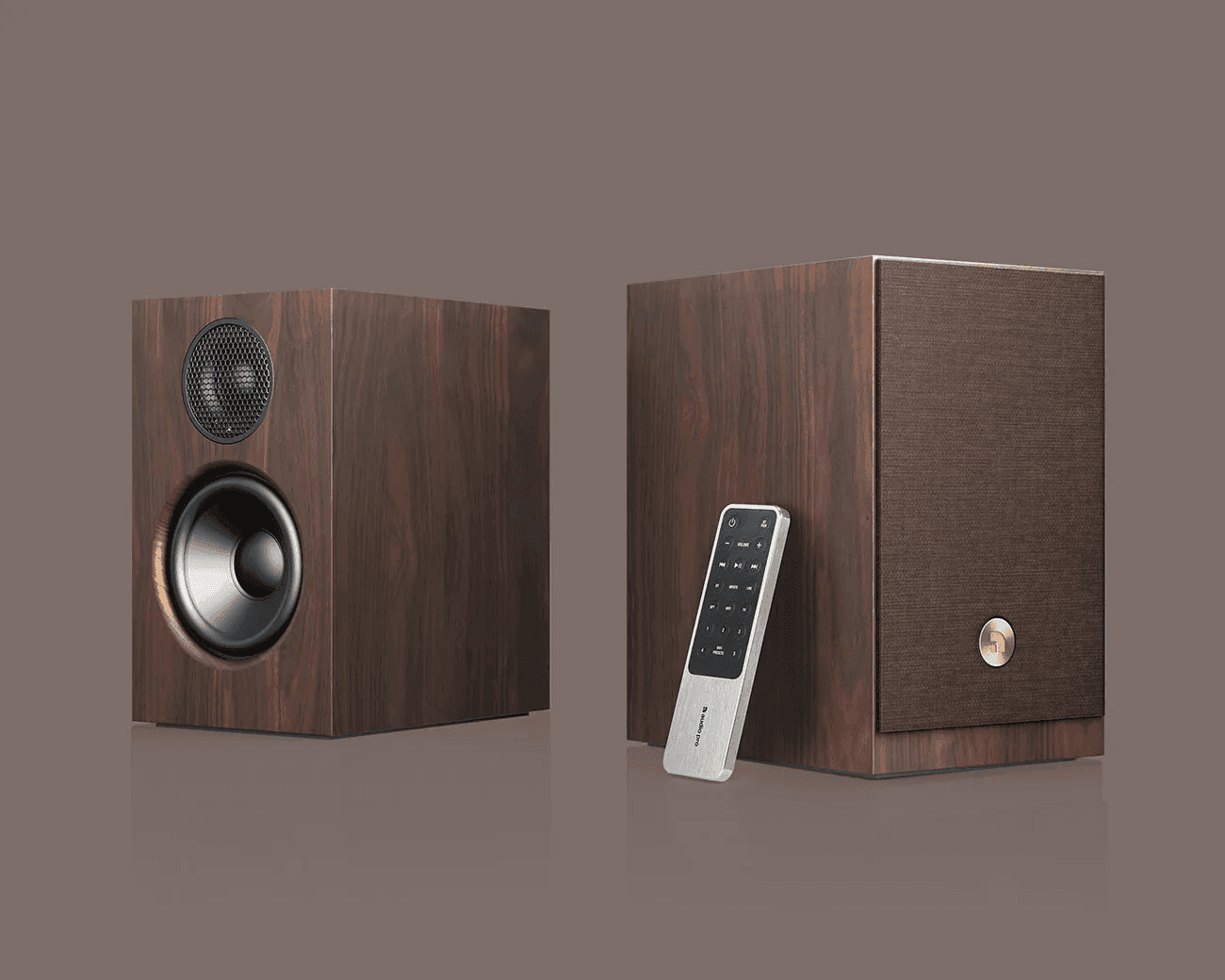 Audio Pro A28 Speaker System Unveils Stunning Walnut Veneer Finish