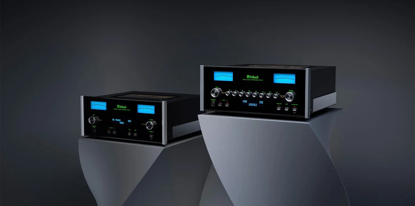 Mcintosh  Presents Next Generation Preamplifiers C2800 Vacuum Tube and C55 Solid State