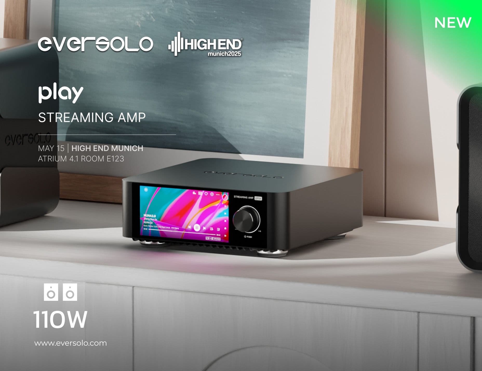 Eversolo Introduces the Innovative "play" Streaming Amplifier to the Audiophile Market