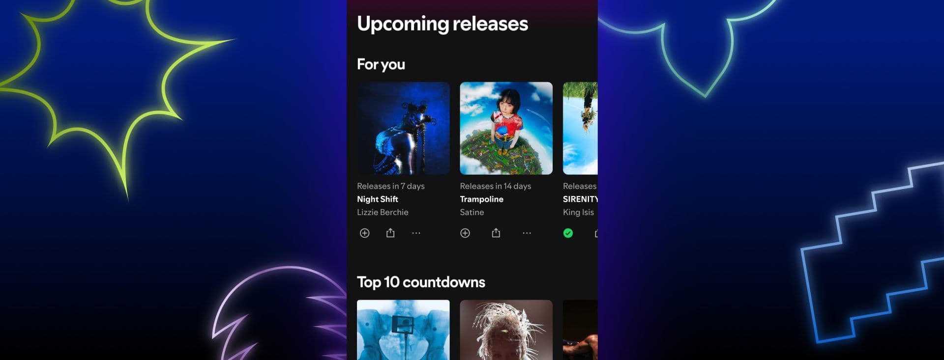 Spotify améliore la découverte musicale avec le hub des prochaines sorties