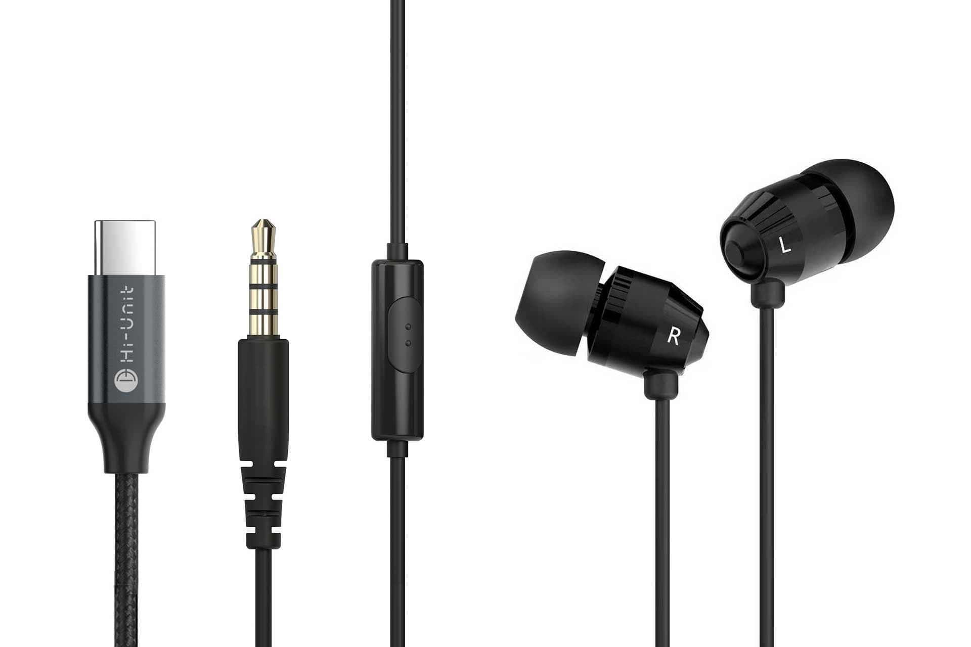 Hi-Unit HSE-A1000withC Wired Earphones with USB-C Adapter