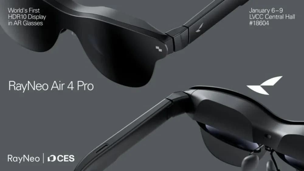 TCL RayNeo Air 4 Pro: The World's First HDR10 Compatible AR Glasses Introduced