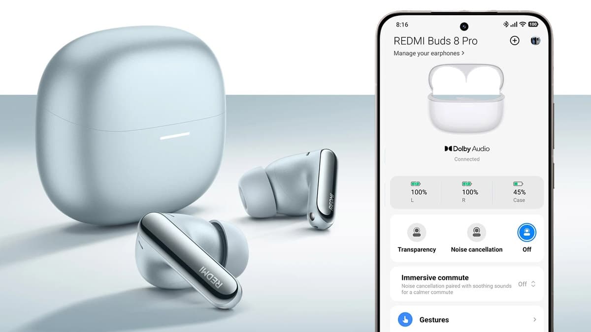 Xiaomi Launches Redmi Buds 8 Pro with 55 dB Adaptive ANC, LDAC, LHDC 5.0, and Spatial Audio at MWC 2026