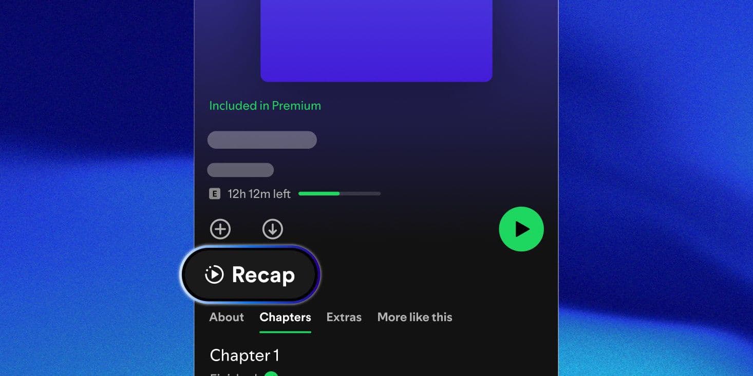 Spotify introduit des récaps IA pour les livres audio inspirés des sessions de récapitulation de séries