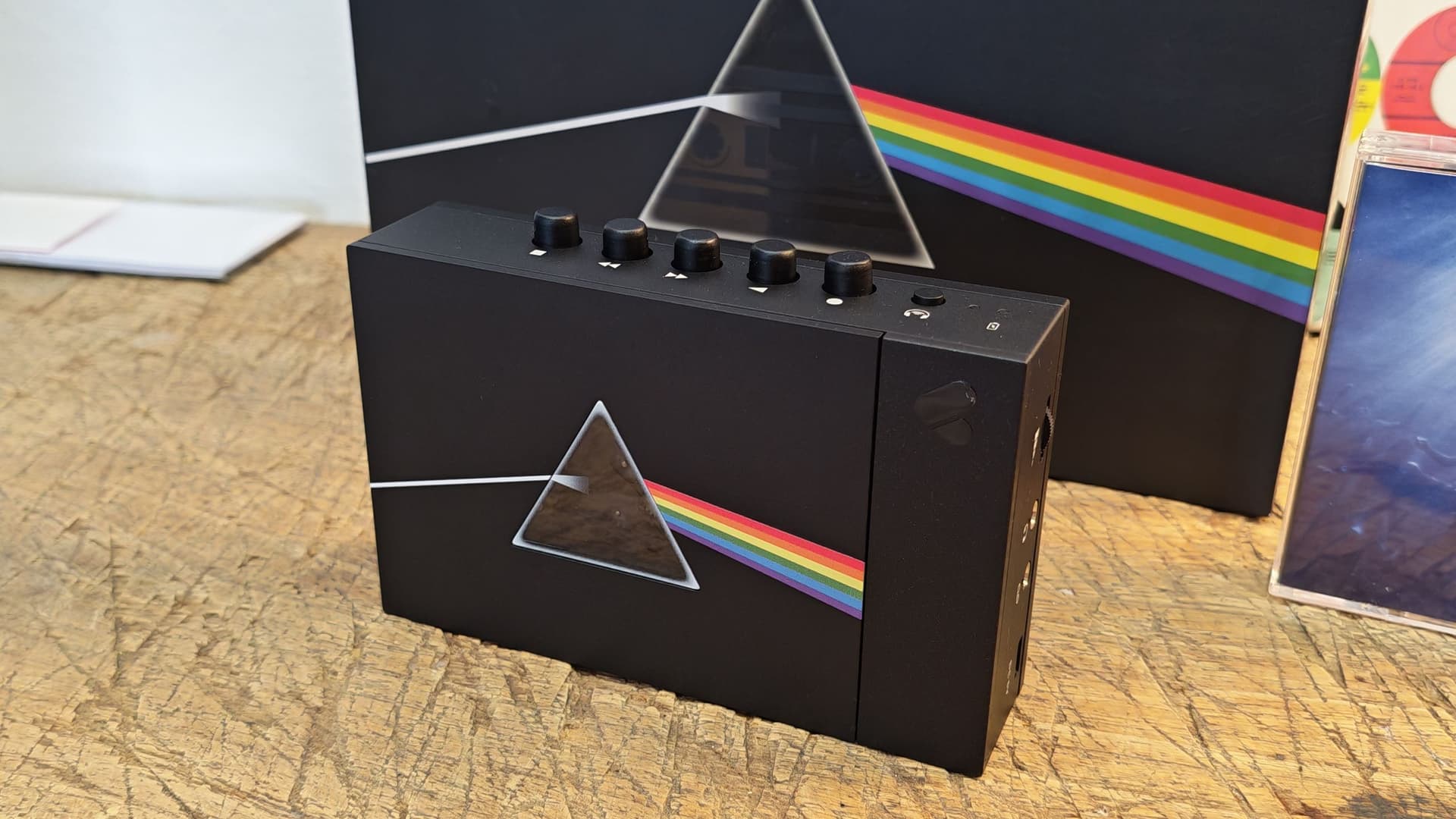 We Are Rewind Limited Edition Cassette Player Featuring Pink Floyd Dark Side of the Moon Artwork and Exclusive Mastered Tape