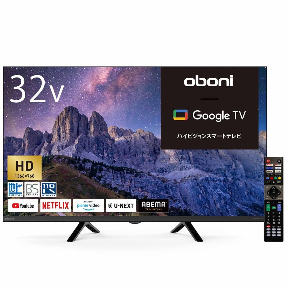 GEO Releases Oboni 32-Inch HD Google TV Smart Television for 21,998 Yen