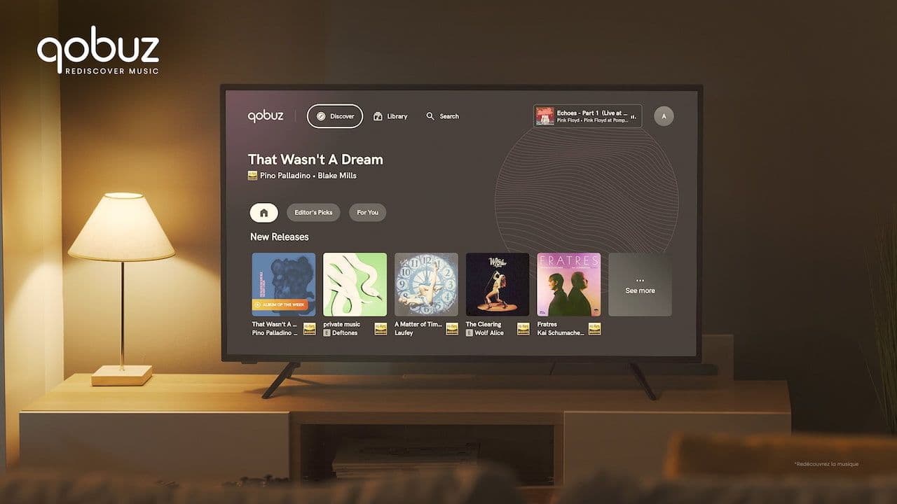 Qobuz lanza aplicación Android TV para streaming de música de alta calidad
